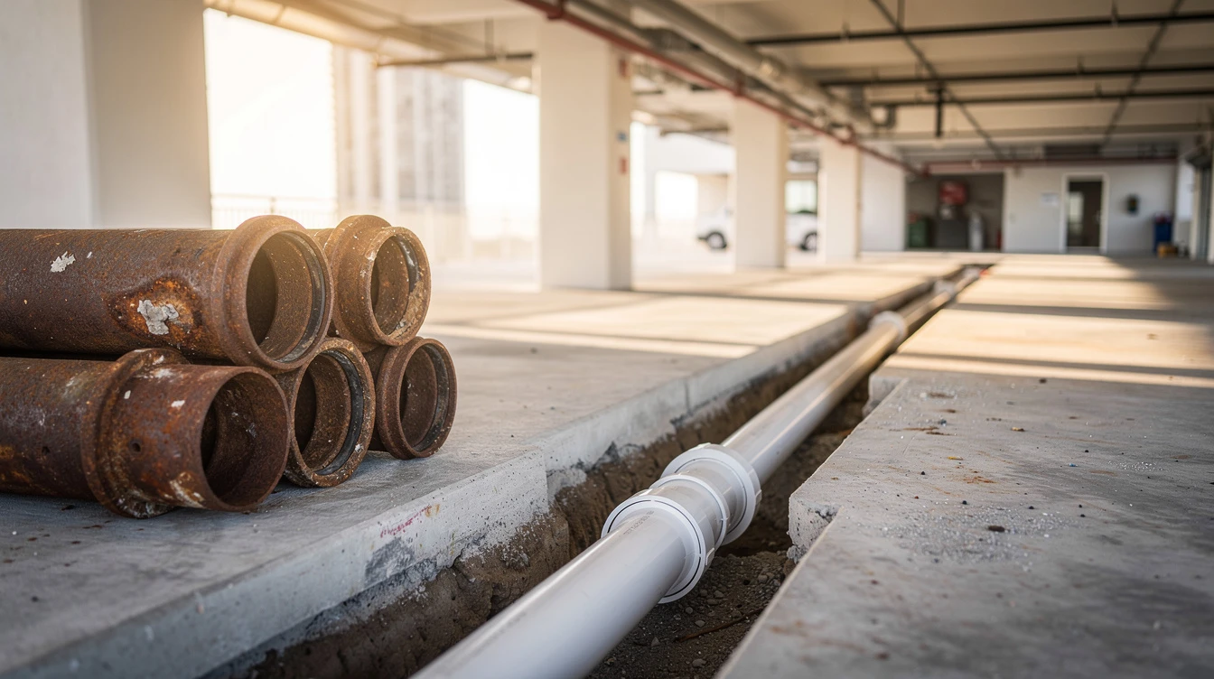 Licensed plumber on a Hallandale Beach job