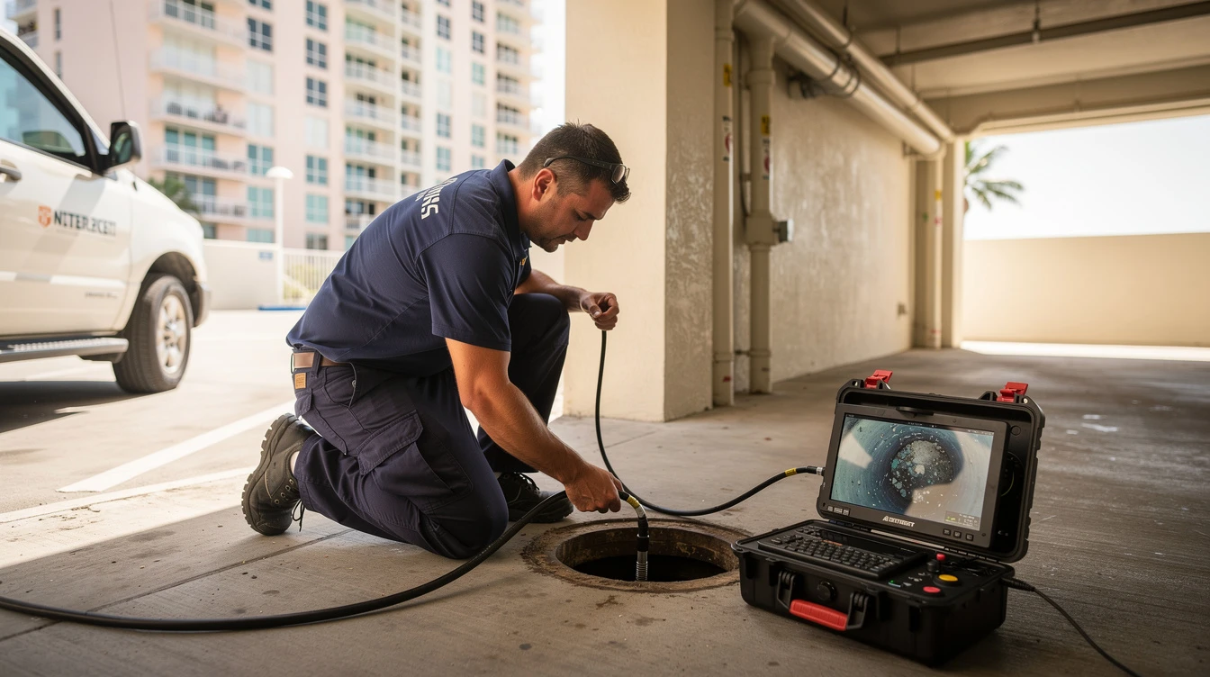 Licensed plumber on a Hallandale Beach job