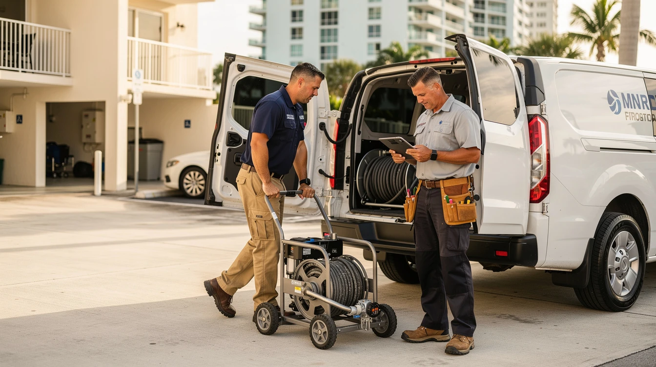 Hallandale Emergency Plumbing SFL technician working on a Davie property